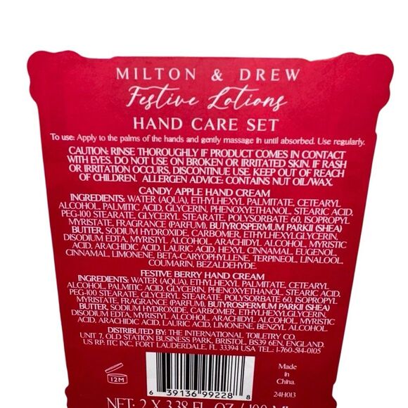Milton & Drew Festive Berry & Festive Apple Hand Cream Set 100ml NWOT - Picture 4 of 10
